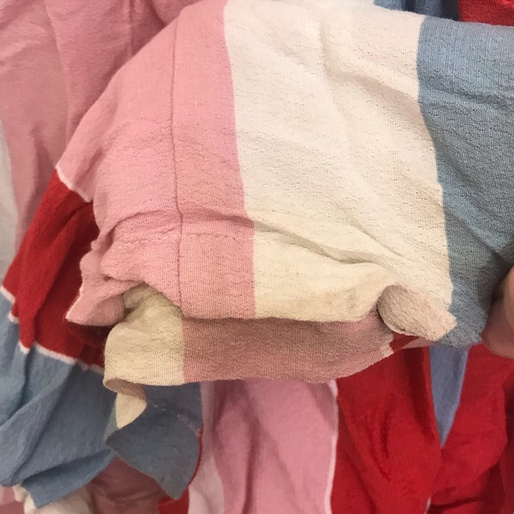 Red Multi Striped Jumpsuit - Picture 3 of 7